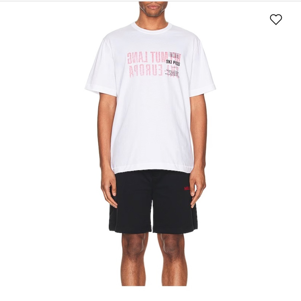 Helmut lang ski pass t- shirt
